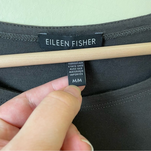 Eileen Fisher Long Sleeve Stretch Dress in Gray SIZE MEDIUM - Picture 10 of 10